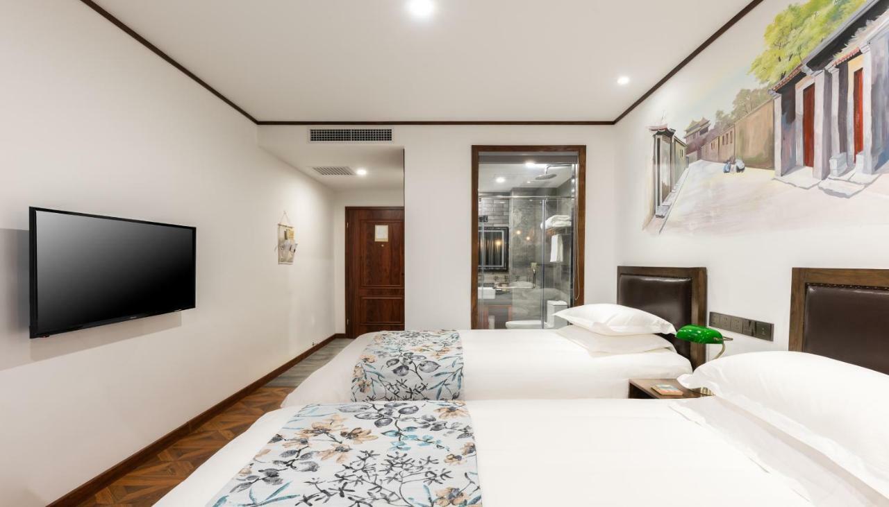 Nostalgia Hotel Near Prince Gong'S Mansion- Beihai Park, Tian'Anmen Square, Nanluoguxiang Hutong, Huguosi Hutong Snack Street, 5 Minutes Walk Away From Ping'Anli Subway Station, Free Ice Cream And Laundry Service,English Communication Well Πεκίνο Εξωτερικό φωτογραφία